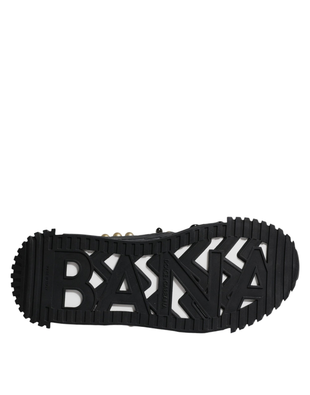 Dolce & Gabbana Schwarze Leder Nieten-Sandalen Schuhe