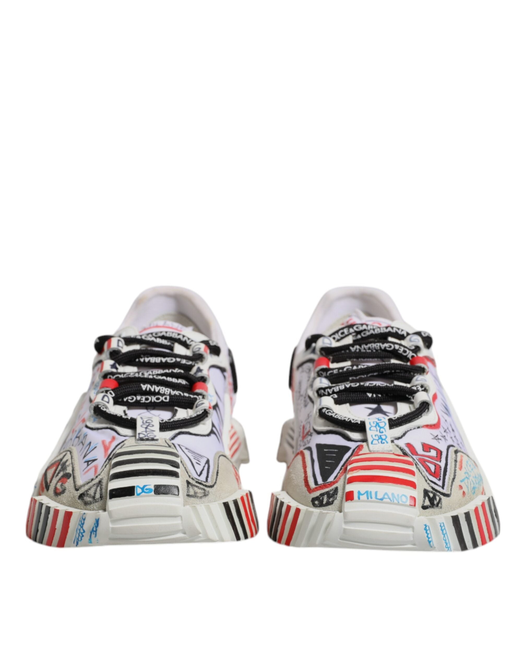 Dolce & Gabbana Multicolor Wildleder Stoff NS1 Turnschuhe Schuhe