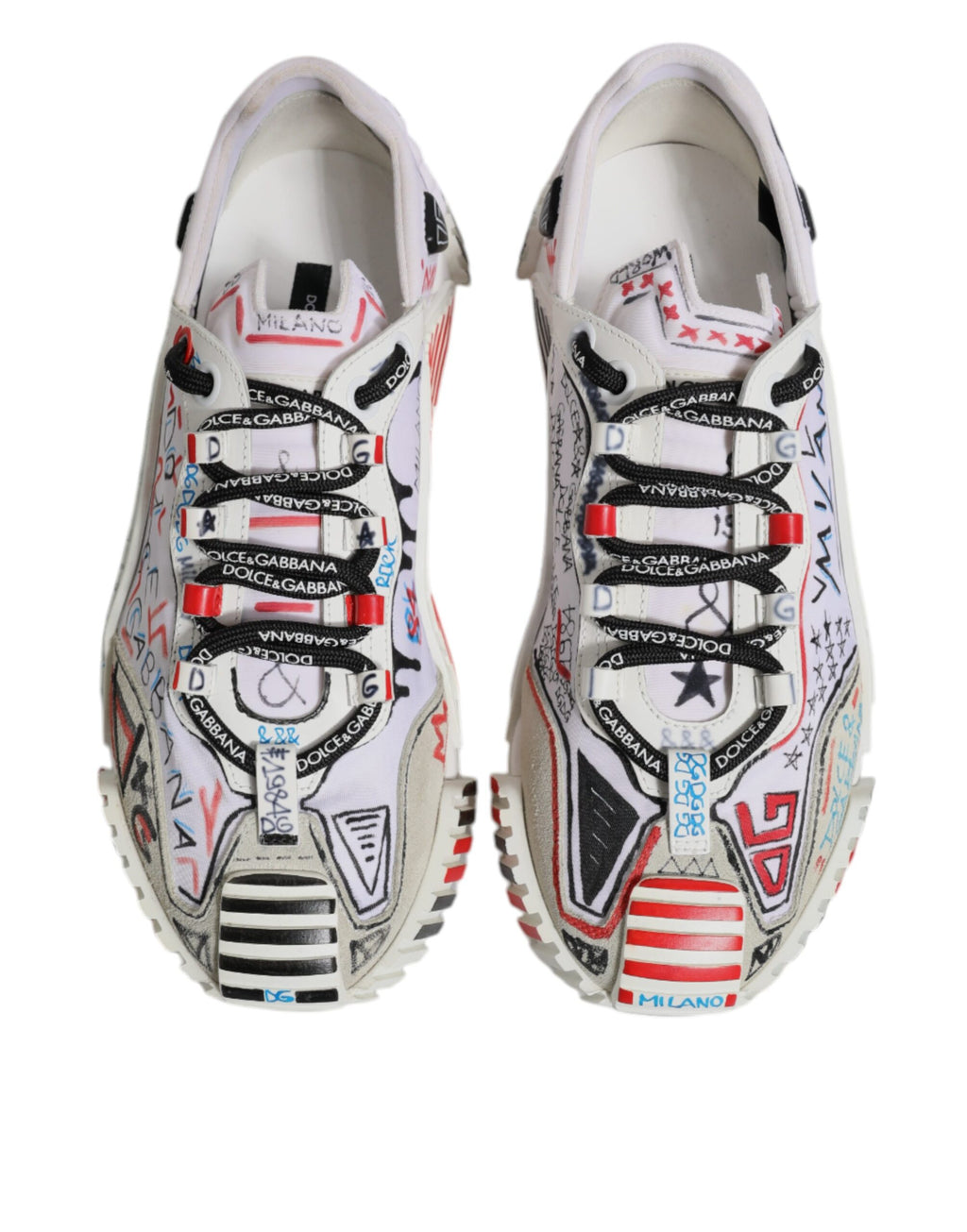 Dolce & Gabbana Multicolor Wildleder Stoff NS1 Turnschuhe Schuhe