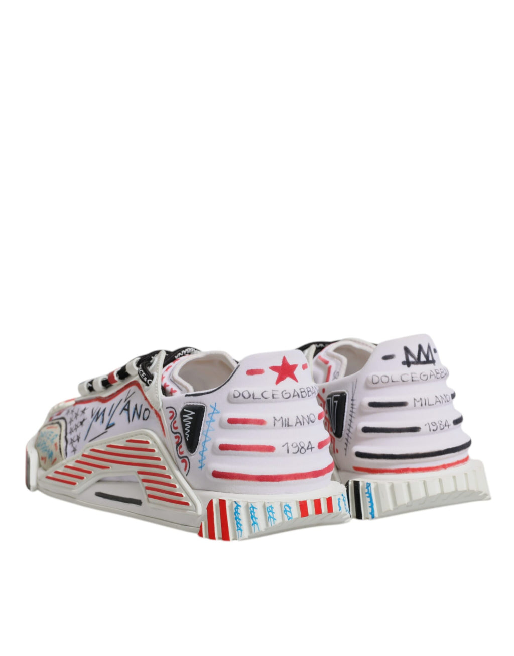 Dolce & Gabbana Multicolor Wildleder Stoff NS1 Turnschuhe Schuhe