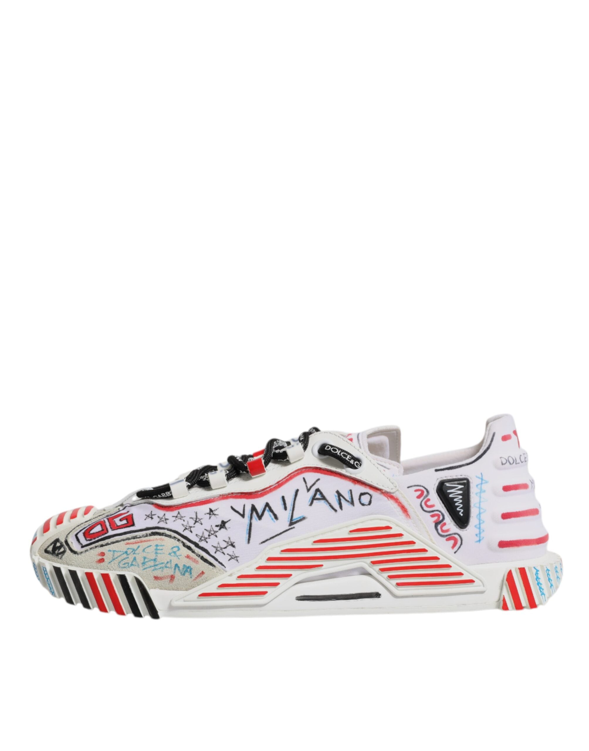 Dolce & Gabbana Multicolor Wildleder Stoff NS1 Turnschuhe Schuhe