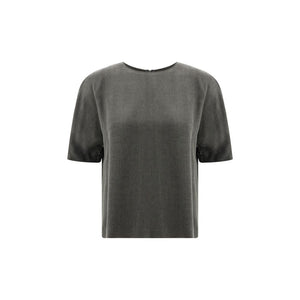 Giorgio Armani Satin-Oberteil