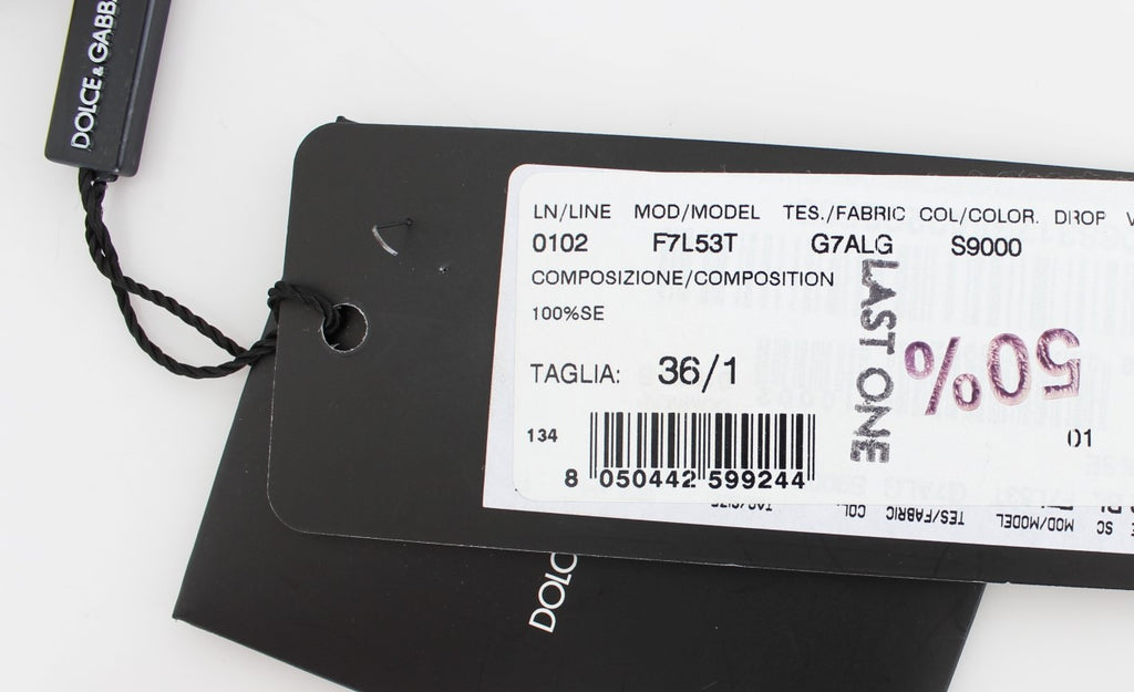 Dolce & Gabbana Schwarzes Seidenblusentop mit Blumendruck