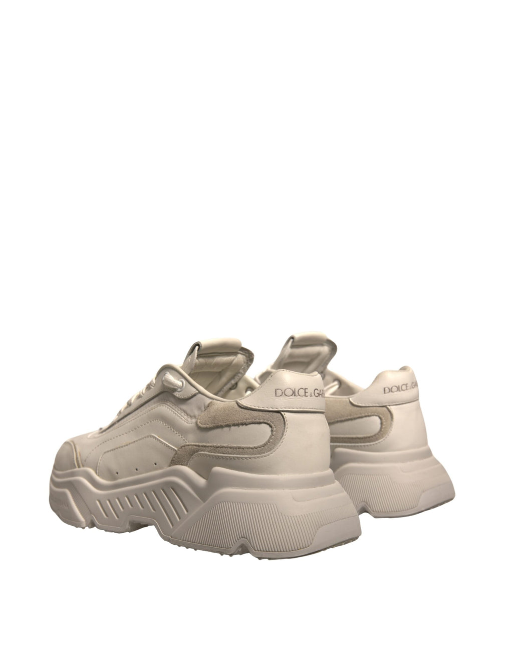 Dolce & Gabbana Weiß Daymaster Leder Low Top Turnschuhe Schuhe