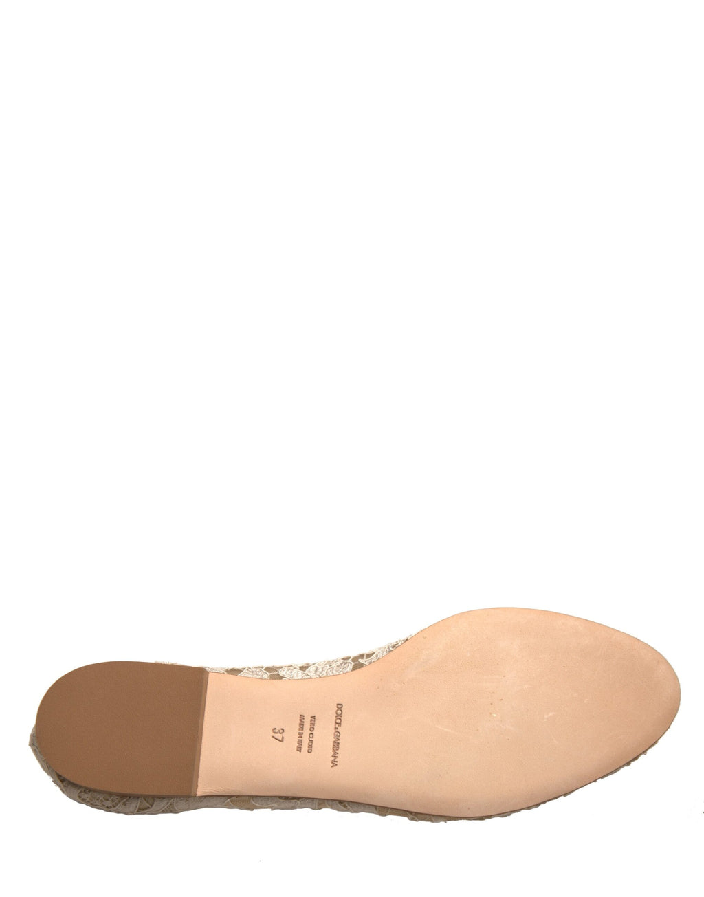 Dolce & Gabbana Beige Kristall Loafer Spitze Ballett Flats Schuhe