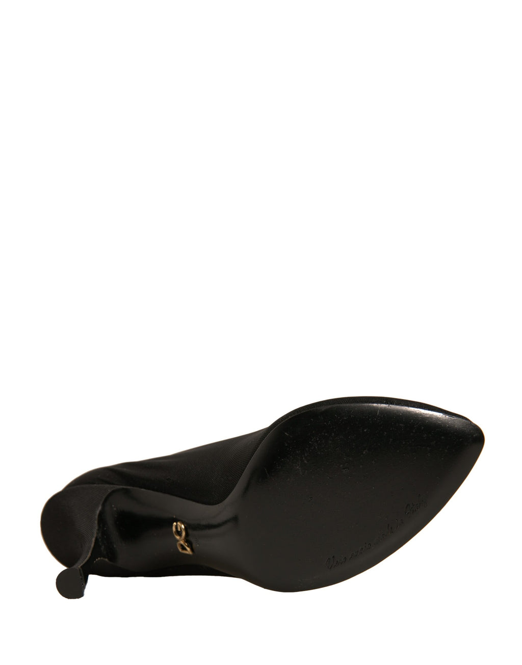 Dolce & Gabbana Schwarz Seide Mesh Socke Stil Heels Stiefel Schuhe