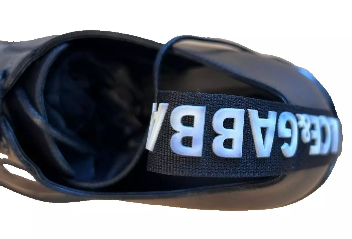 Dolce & Gabbana Schwarze Leder Derby-Schuhe