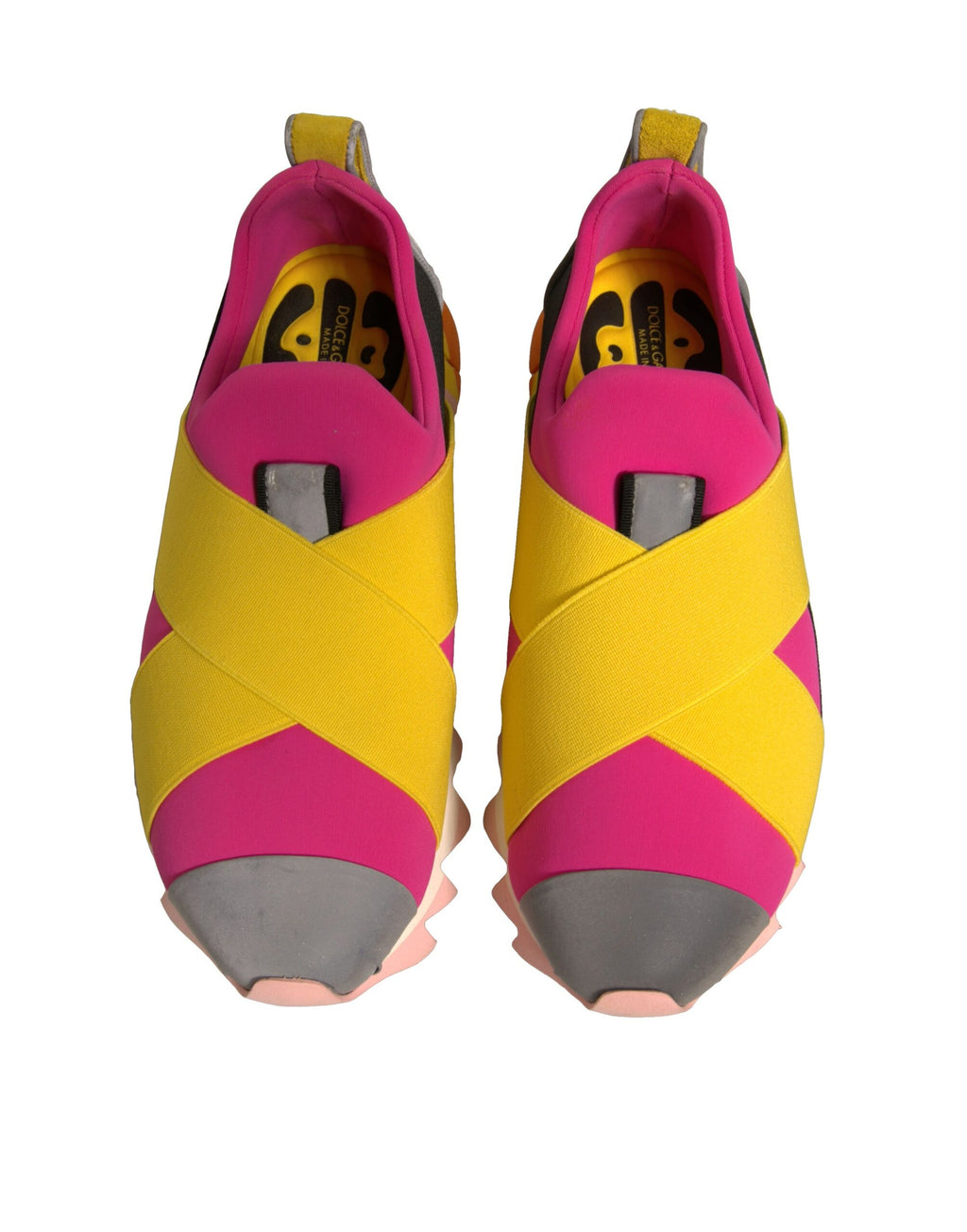 Dolce & Gabbana Multicolor Neopren Elastic Ibiza Turnschuhe Schuhe