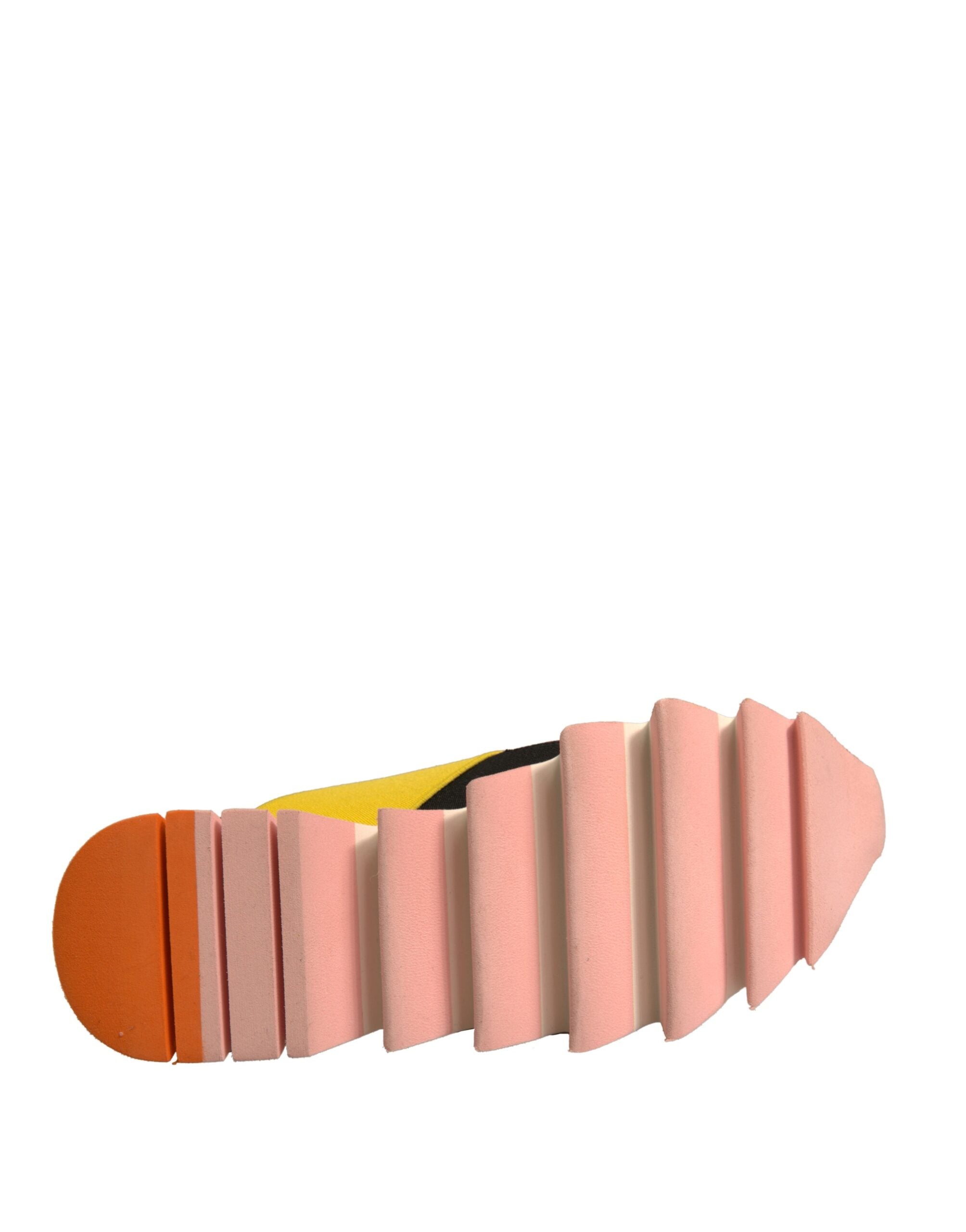 Dolce & Gabbana Multicolor Neopren Elastic Ibiza Turnschuhe Schuhe