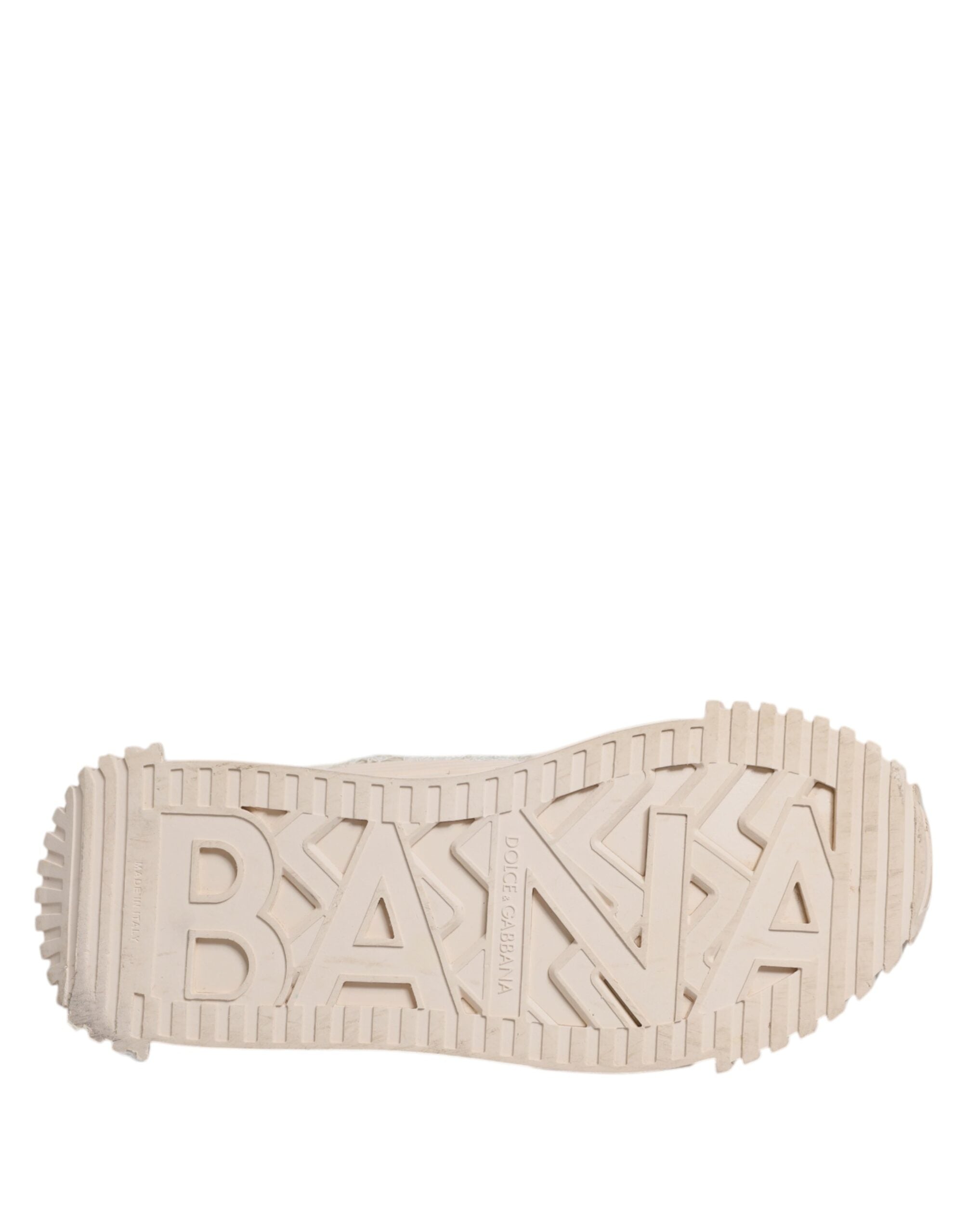 Dolce & Gabbana Weiß Spitze NS1 Low Top Sneaker Sportschuhe