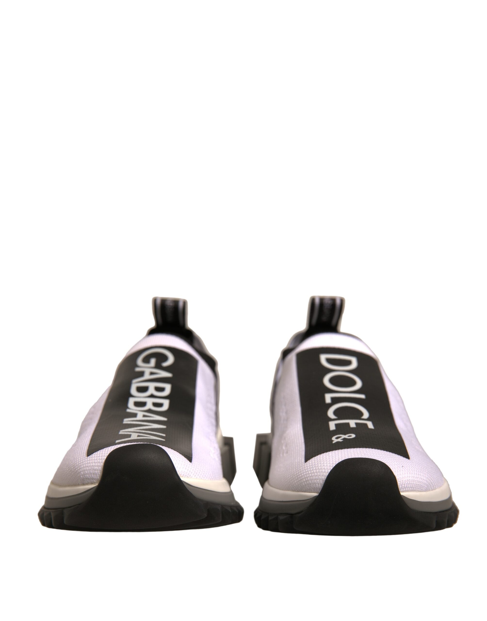 Dolce & Gabbana Weiß Schwarz Slip On Sorrento Sneakers Schuhe