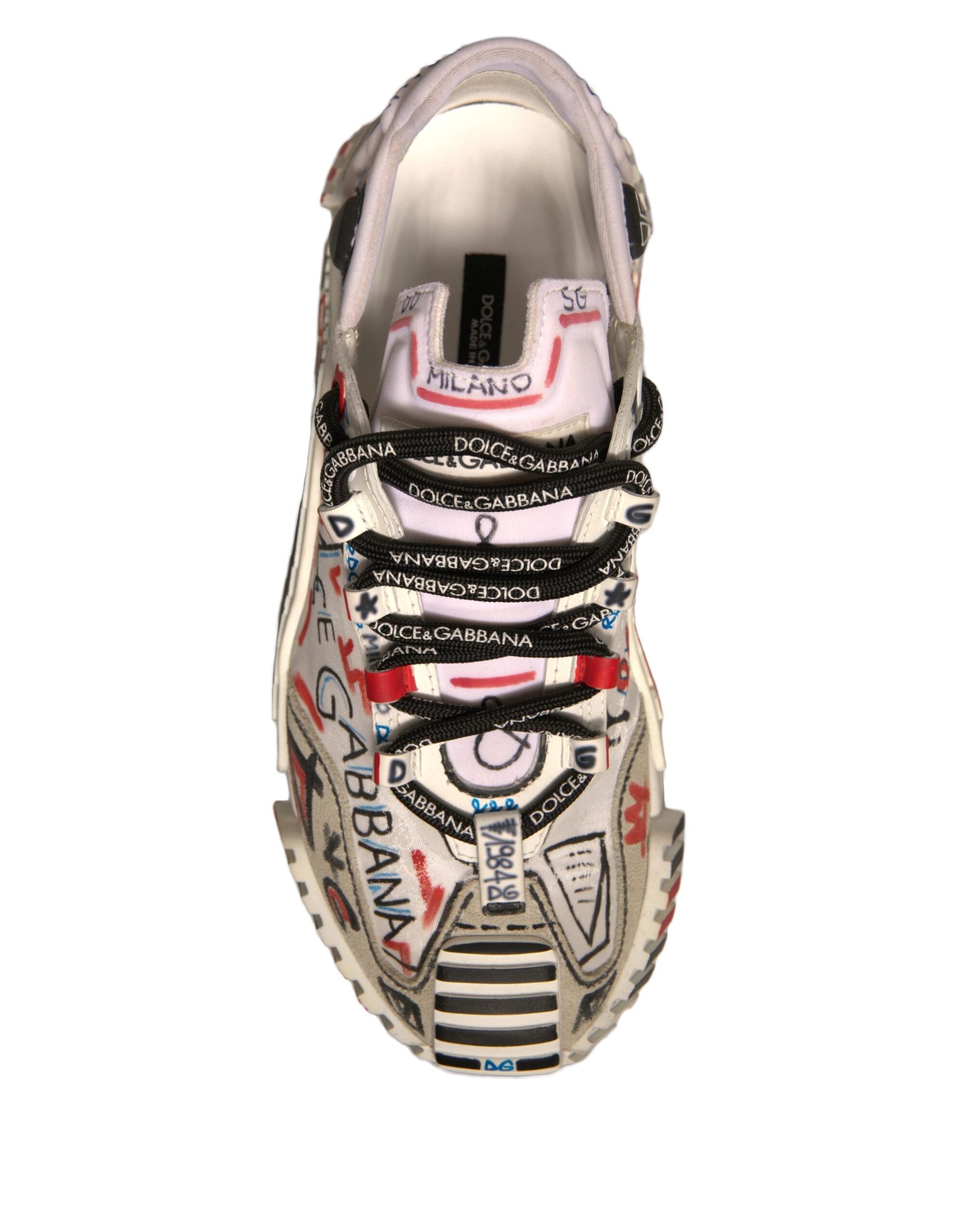 Dolce & Gabbana Multicolor Wildleder Stoff NS1 Turnschuhe Schuhe
