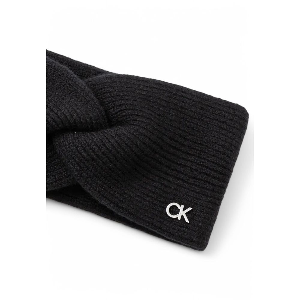 Calvin Klein Schwarzer Wollhut