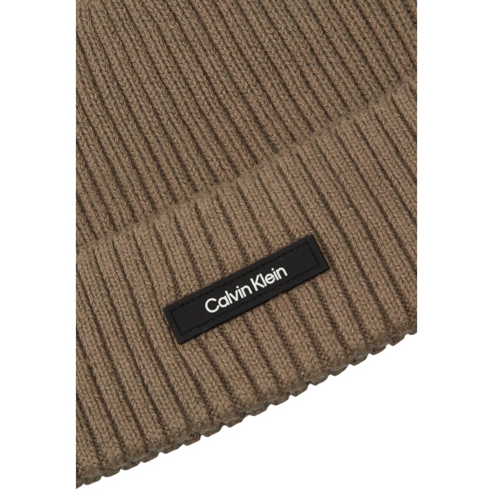 Calvin Klein Beige Bio-Baumwollmützen Baseballmütze