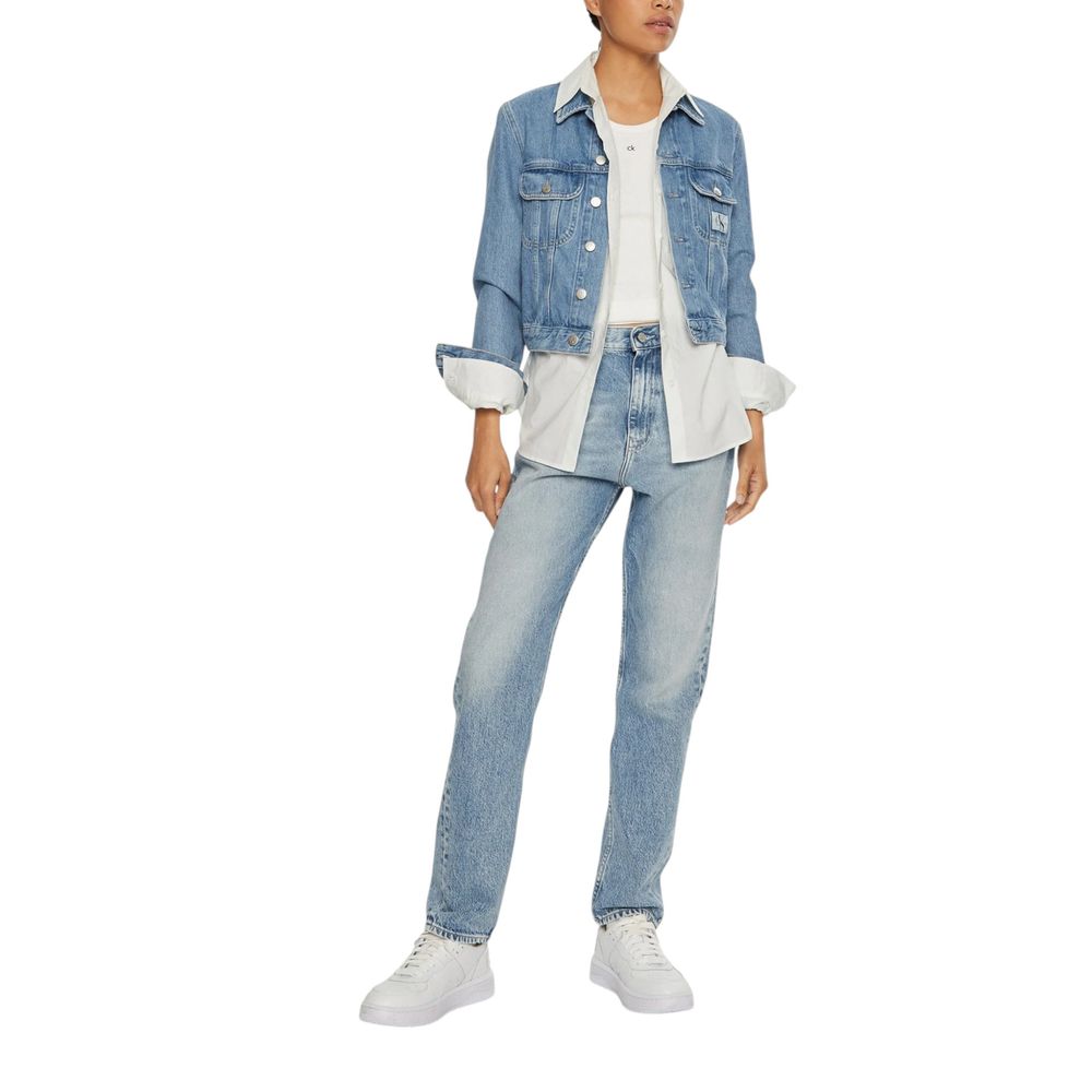 Calvin Klein Jeans Hellblaue Slim Fit Jeans aus Baumwolle