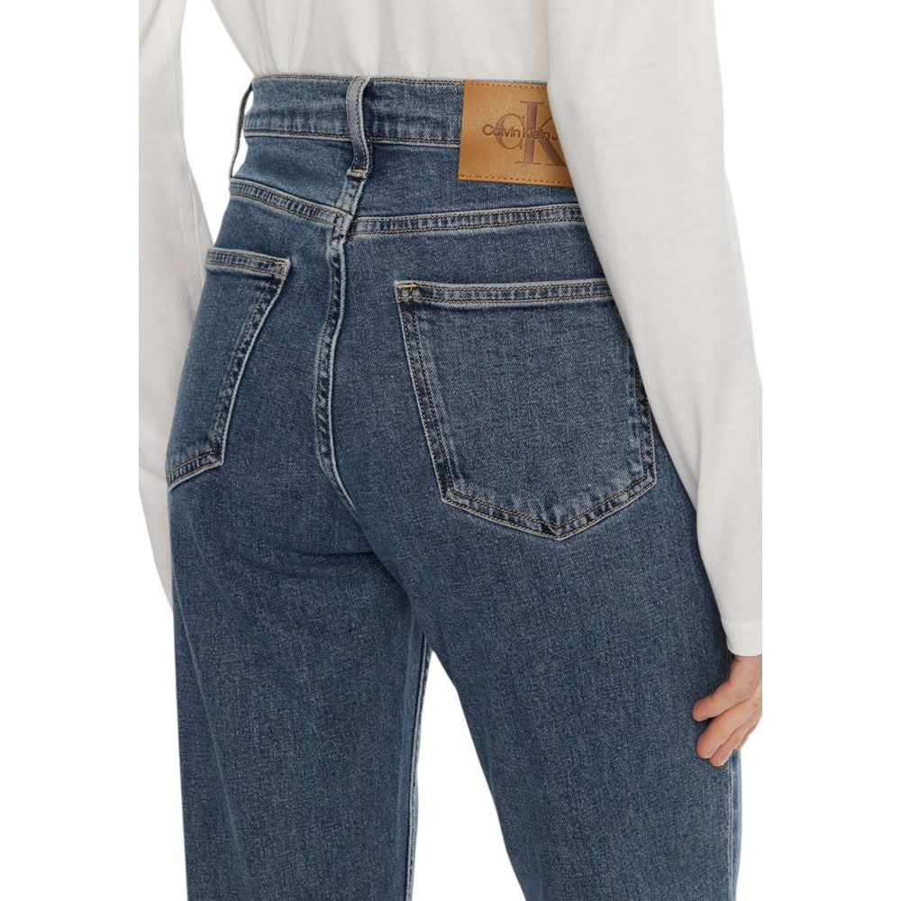 Calvin Klein Jeans Blaue Mom-Jeans aus Baumwolle