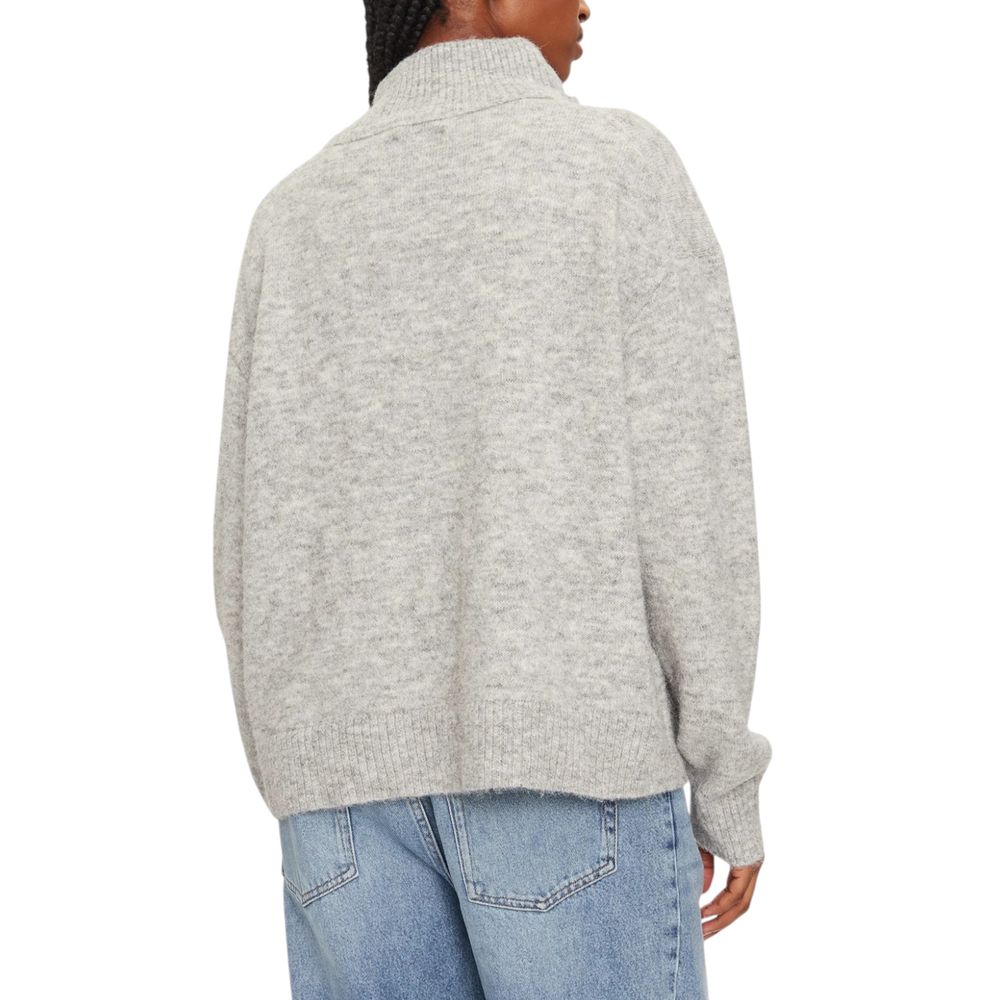 Calvin Klein Jeans Graue Polyester-Strickjacke
