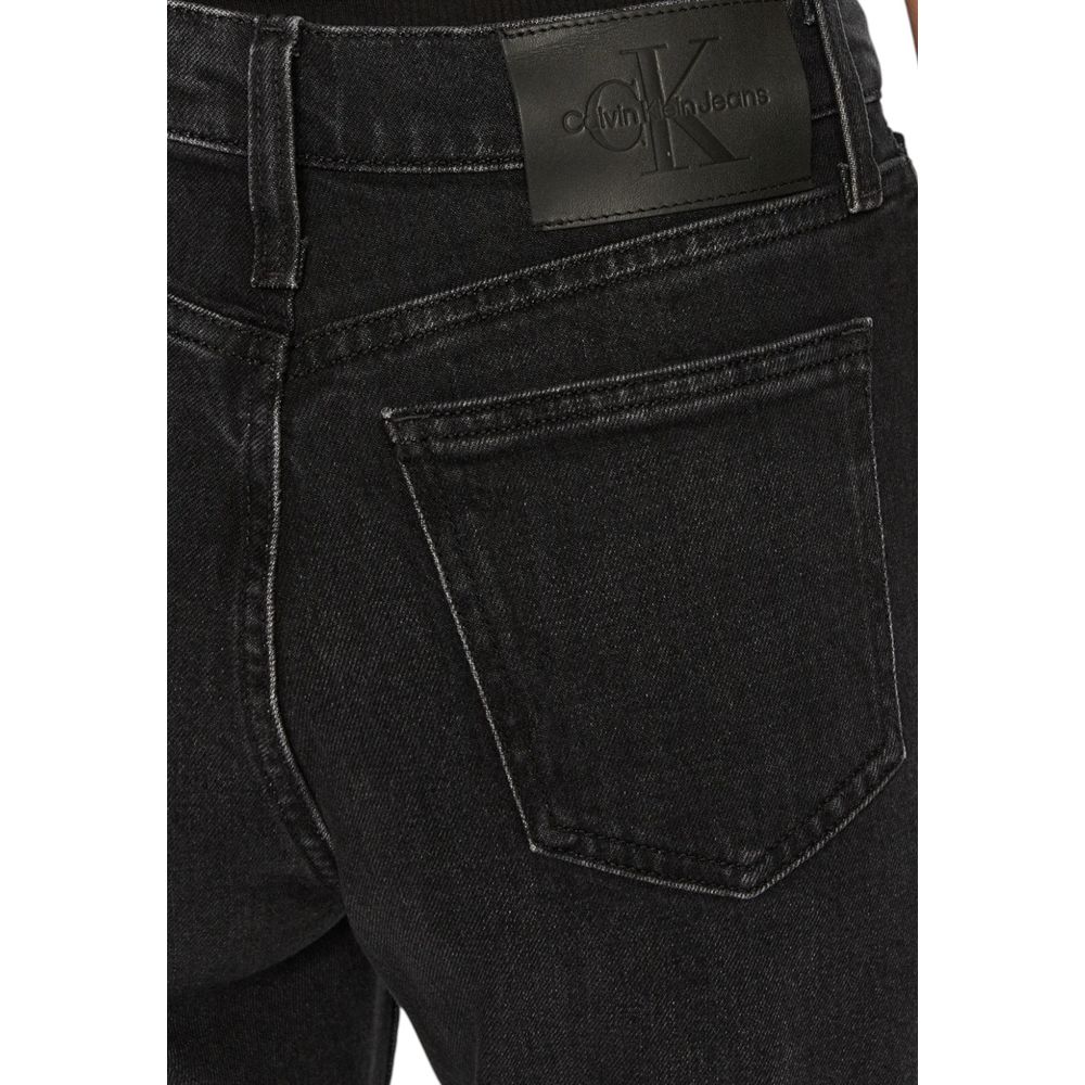Calvin Klein Jeans Schwarze Cotton Mom Jean