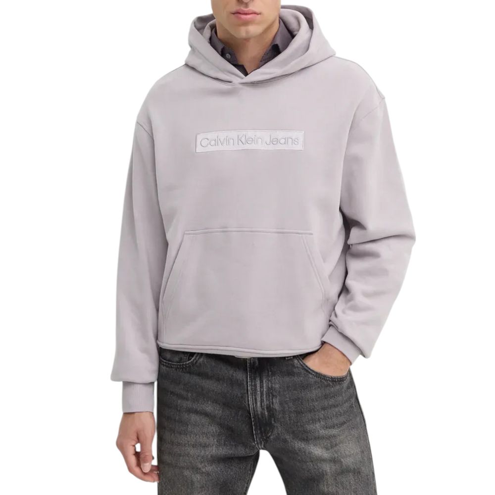 Calvin Klein Jeans Lila Baumwoll-Kapuzenpulli