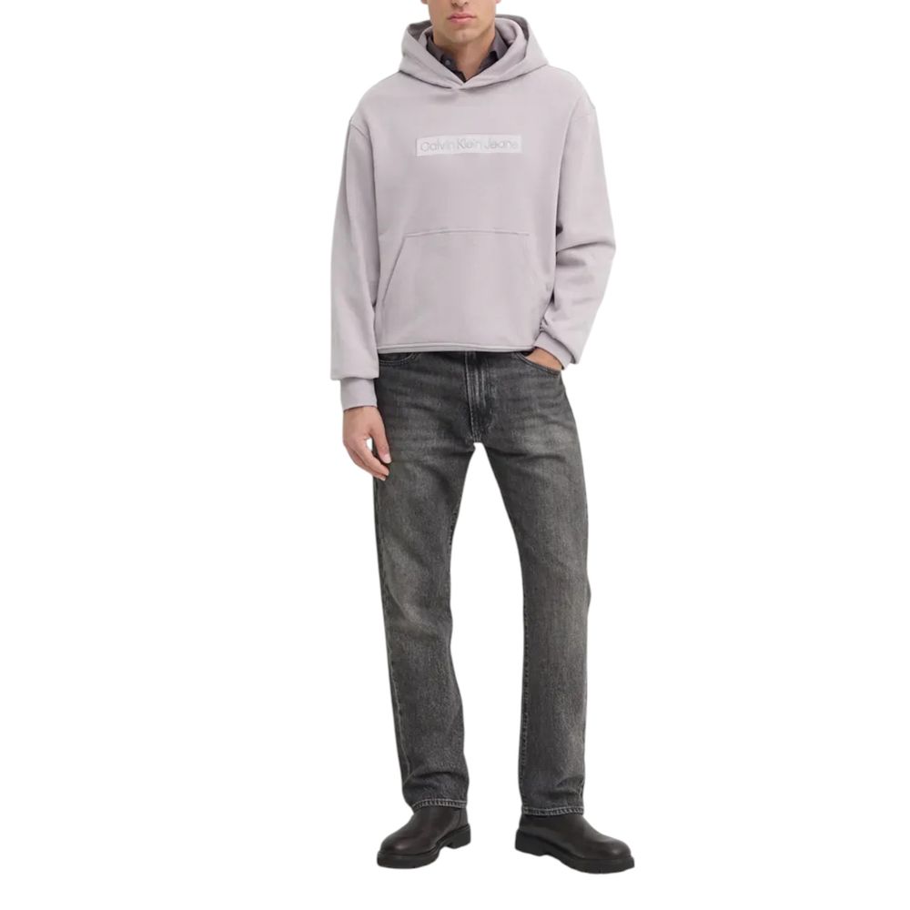 Calvin Klein Jeans Lila Baumwoll-Kapuzenpulli