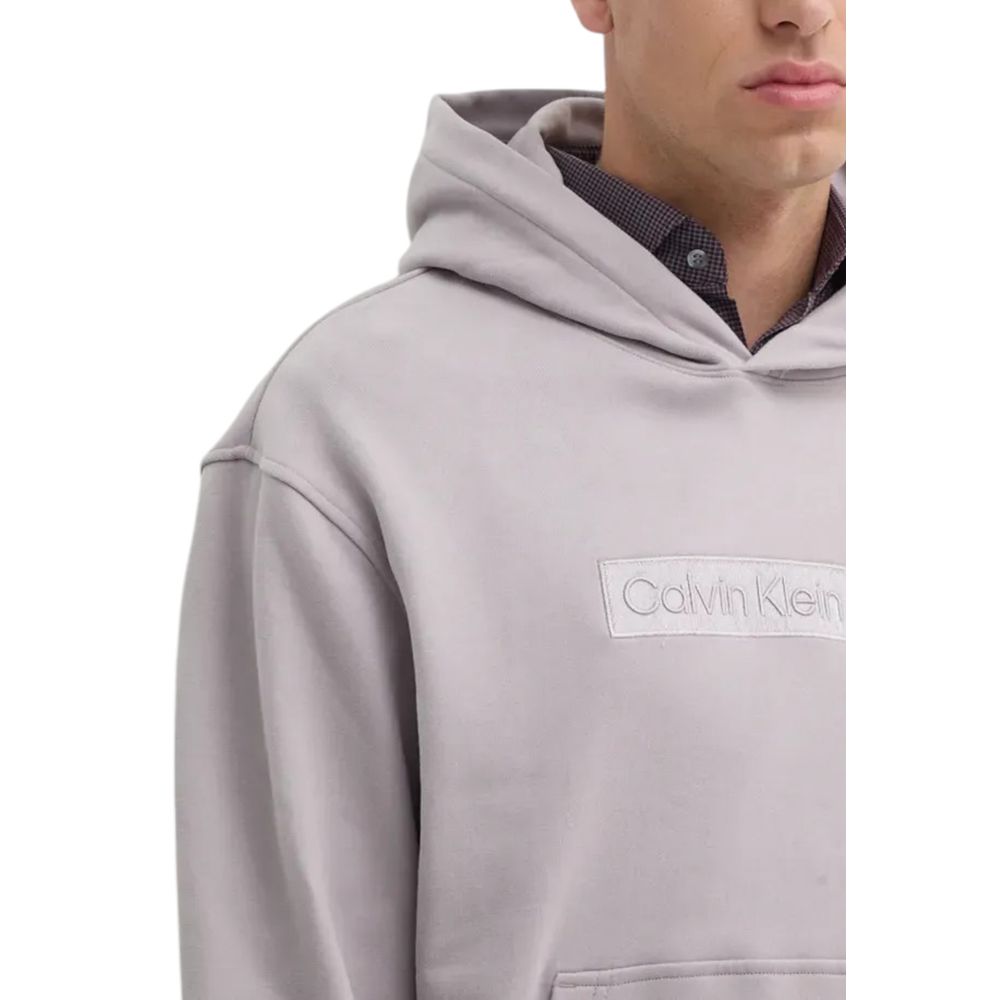 Calvin Klein Jeans Lila Baumwoll-Kapuzenpulli