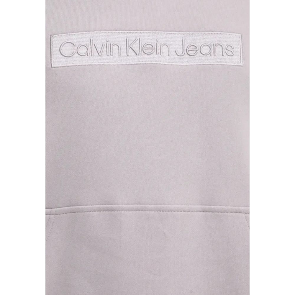 Calvin Klein Jeans Lila Baumwoll-Kapuzenpulli