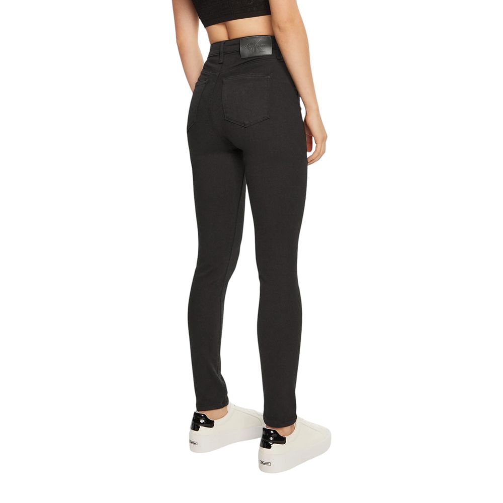 Calvin Klein Jeans Schwarze Baumwoll-Skinny-Jeans