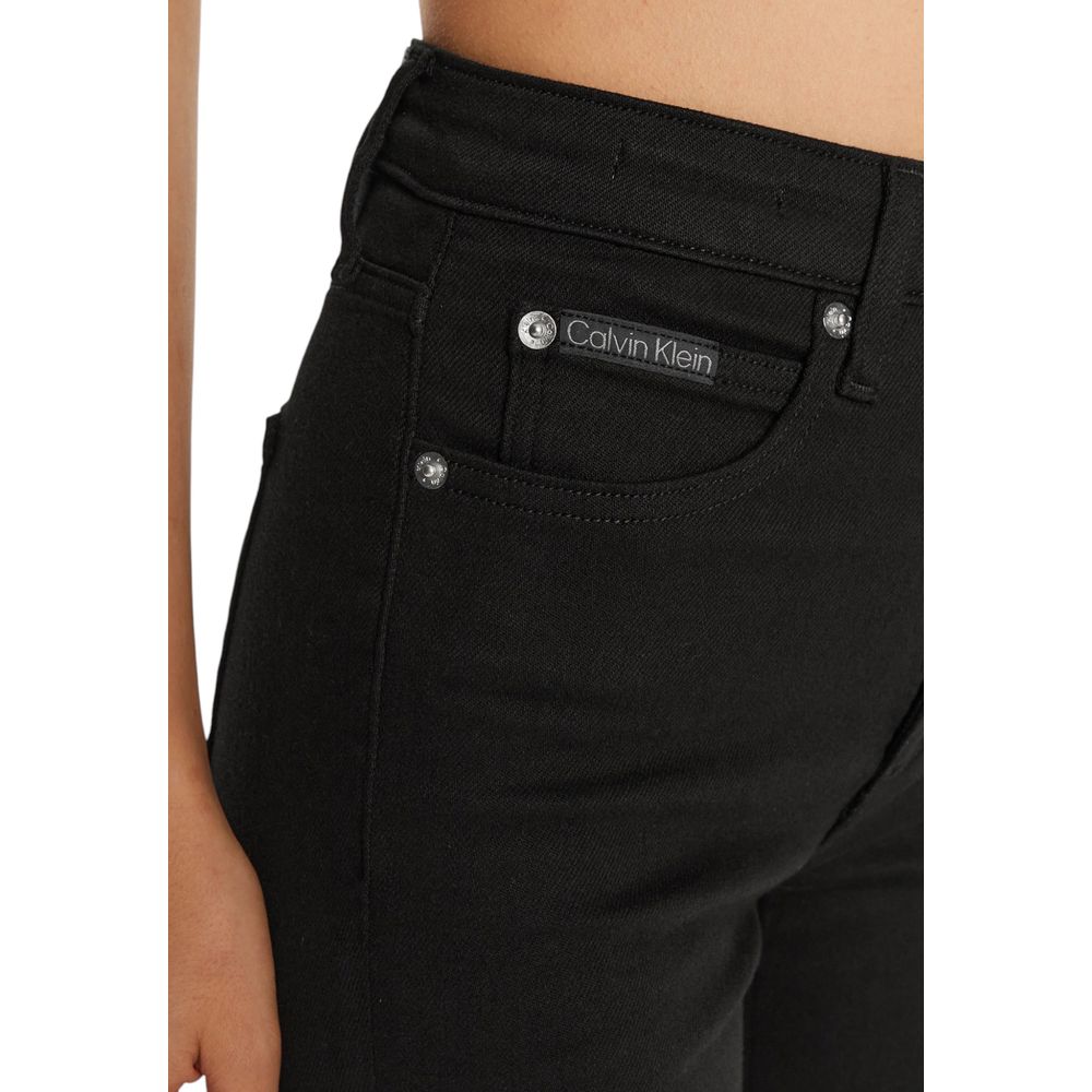 Calvin Klein Jeans Schwarze Baumwoll-Skinny-Jeans