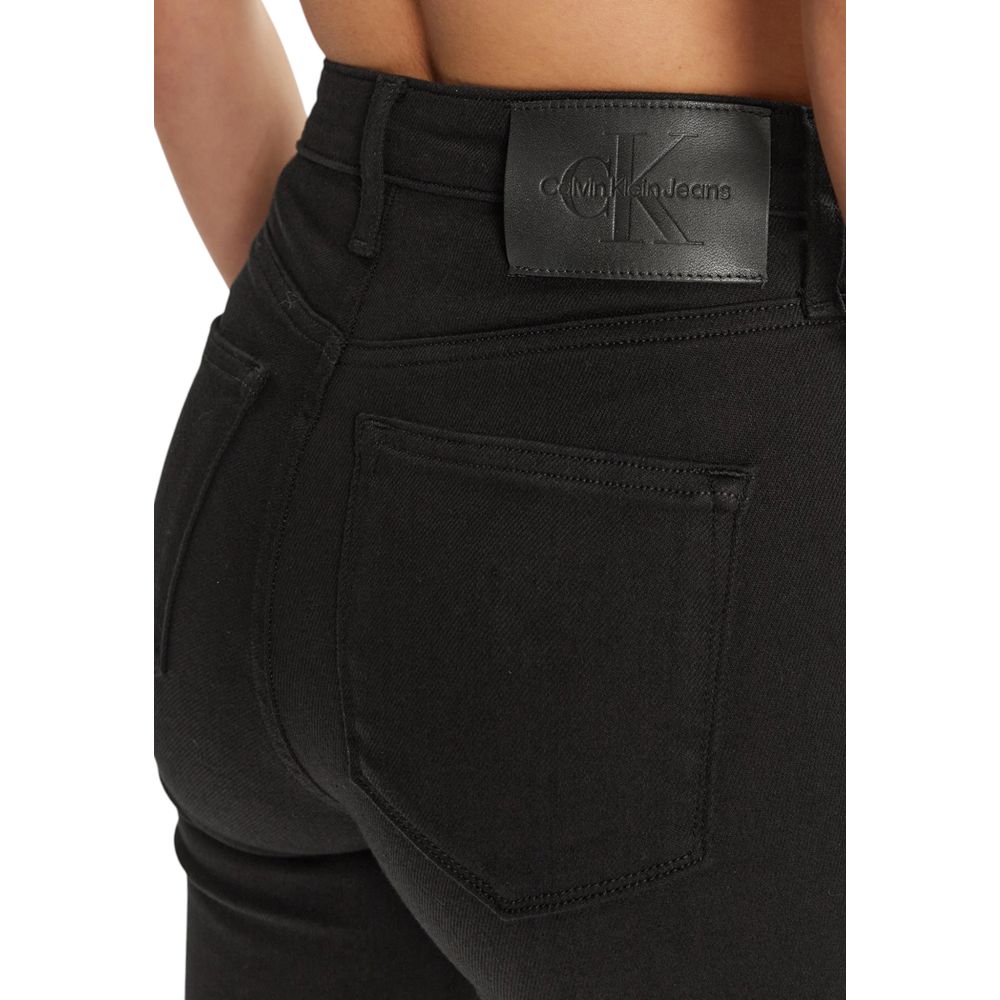 Calvin Klein Jeans Schwarze Baumwoll-Skinny-Jeans