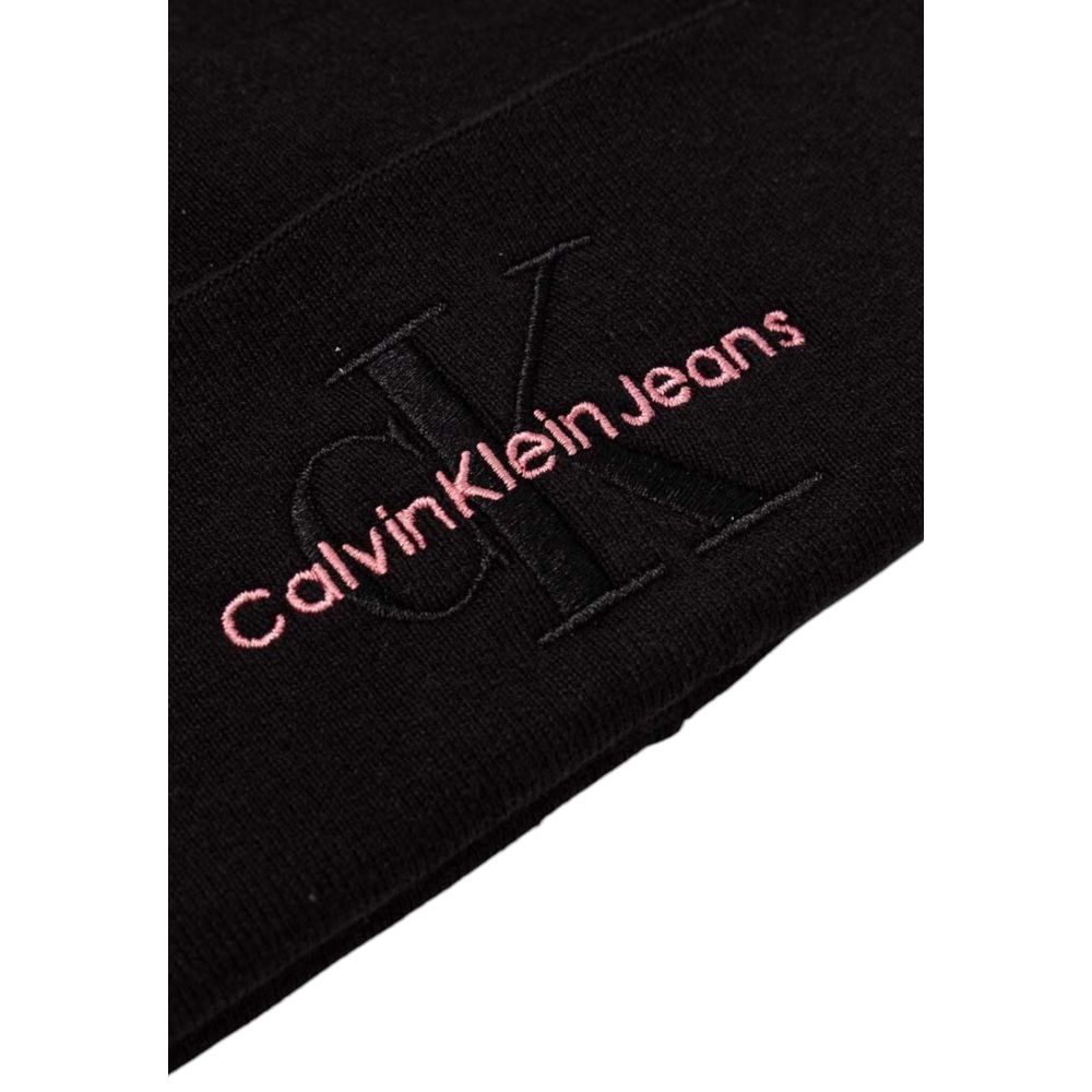 Calvin Klein Jeans Schwarze Baumwollmützen Baseballmütze