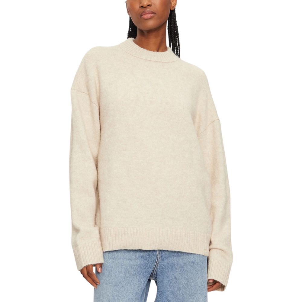 Calvin Klein Jeans Beigefarbener Polyester-Pullover