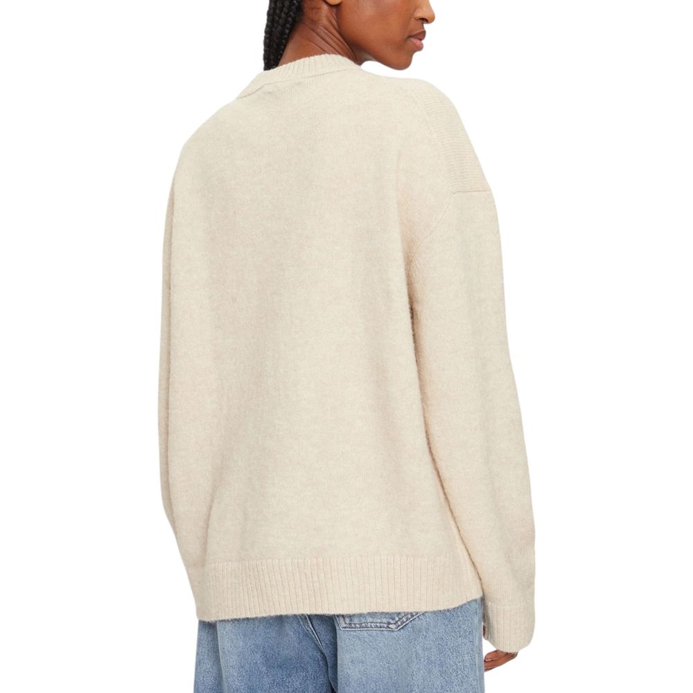 Calvin Klein Jeans Beigefarbener Polyester-Pullover