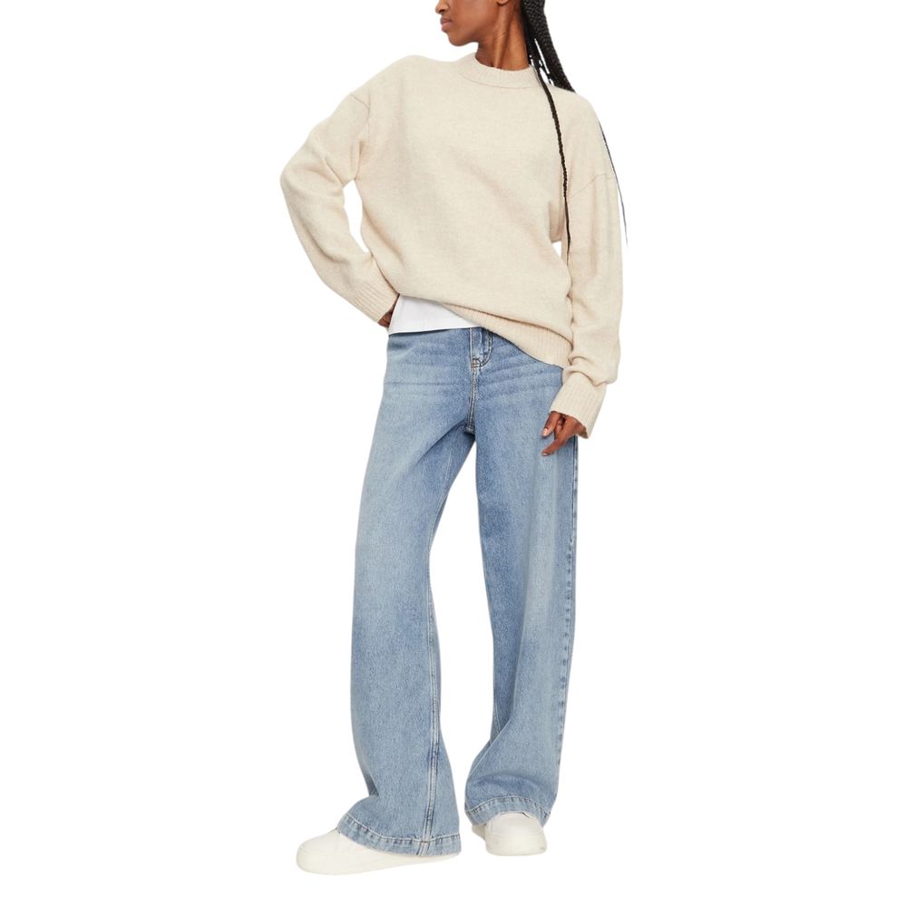 Calvin Klein Jeans Beigefarbener Polyester-Pullover