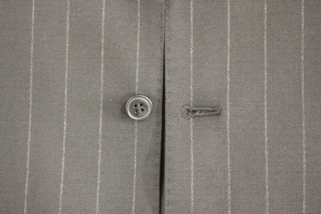 Dolce & Gabbana Schwarz gestreifte Logo-Weste aus Wolle