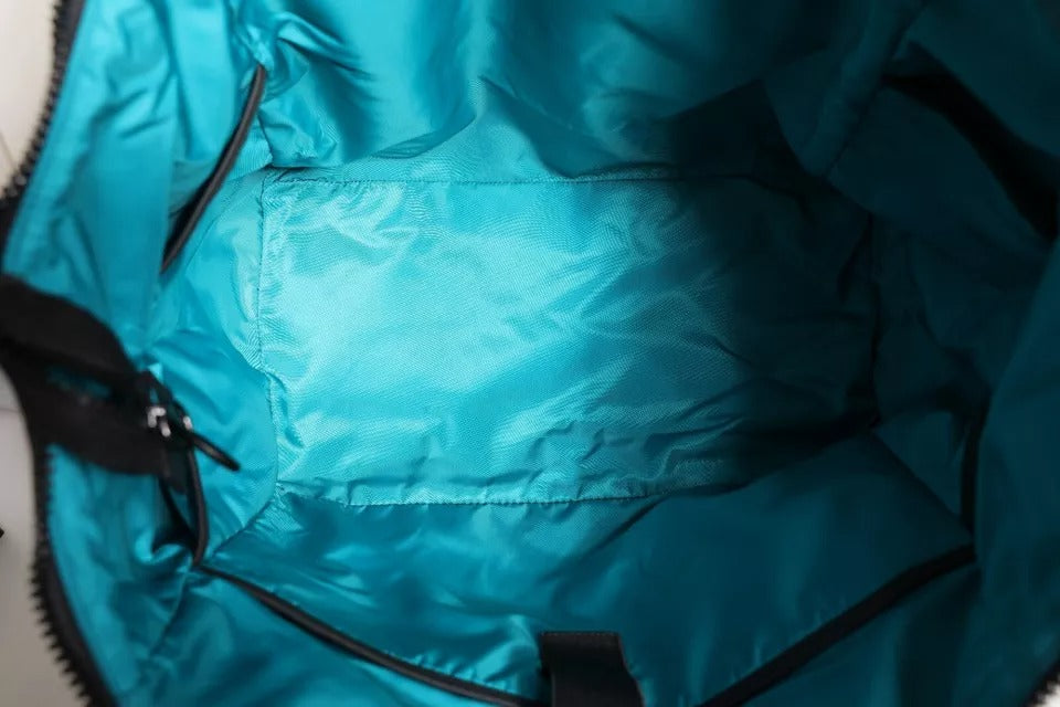 Dolce & Gabbana Schwarze Canvas DG Logo Print Shopping Hand Tote Bag