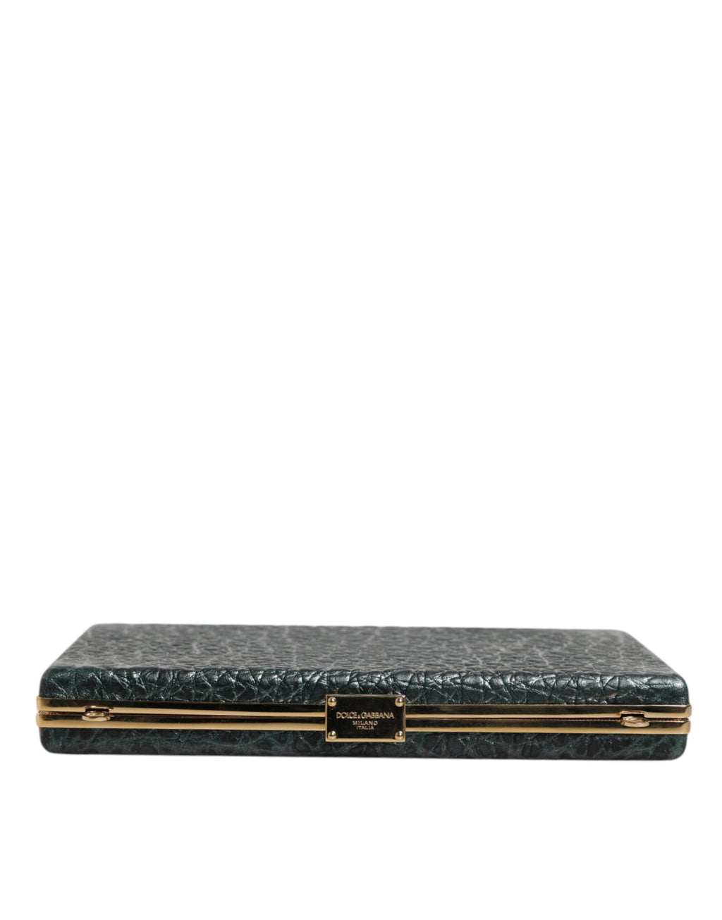 Dolce & Gabbana Schwarze Leder Clutch Abend Crossbody Tasche