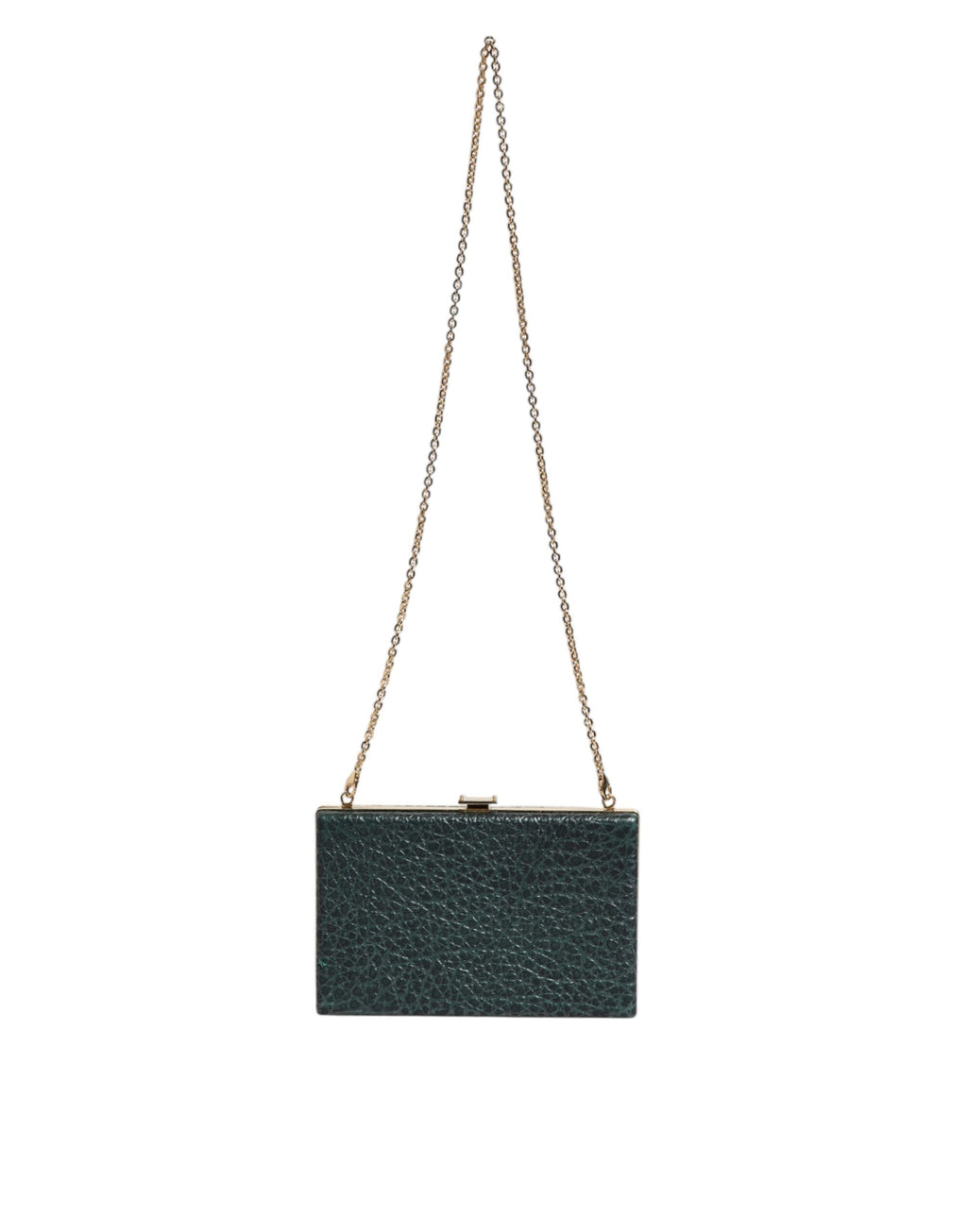 Dolce & Gabbana Schwarze Leder Clutch Abend Crossbody Tasche