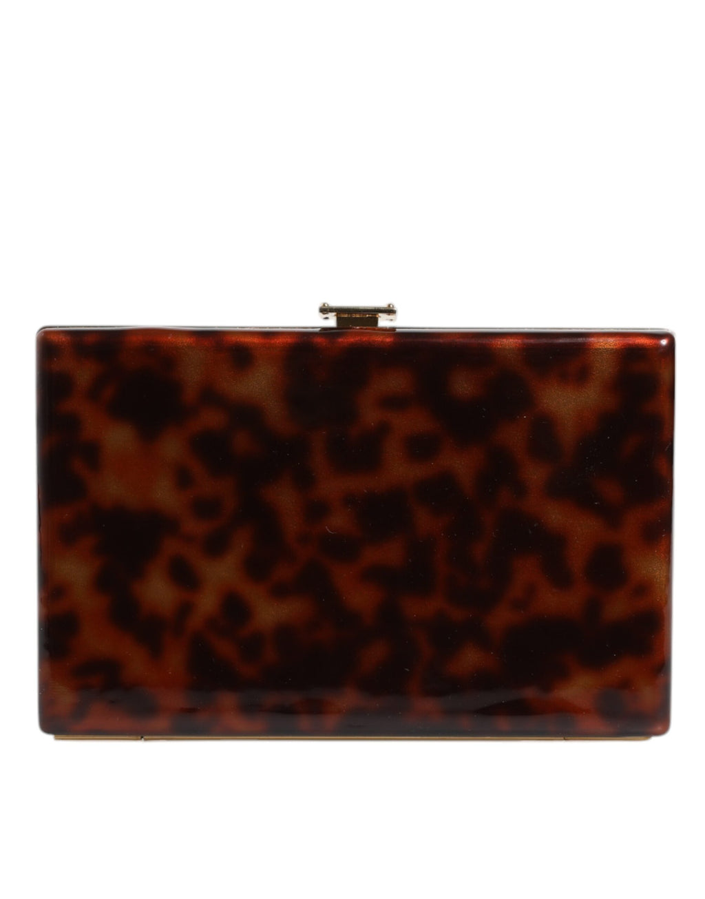 Dolce & Gabbana Braune Leder Clutch Abend Crossbody Tasche