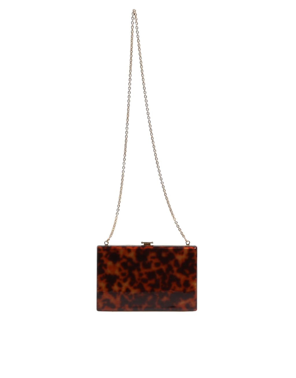 Dolce & Gabbana Braune Leder Clutch Abend Crossbody Tasche