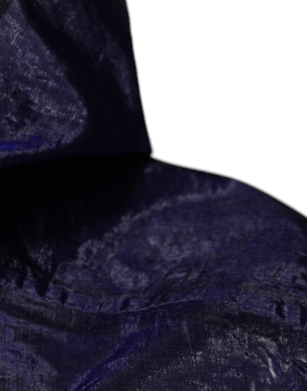 Dolce & Gabbana Dunkelblau Baumwolle mit Kapuze Männer Regenmantel Jacke