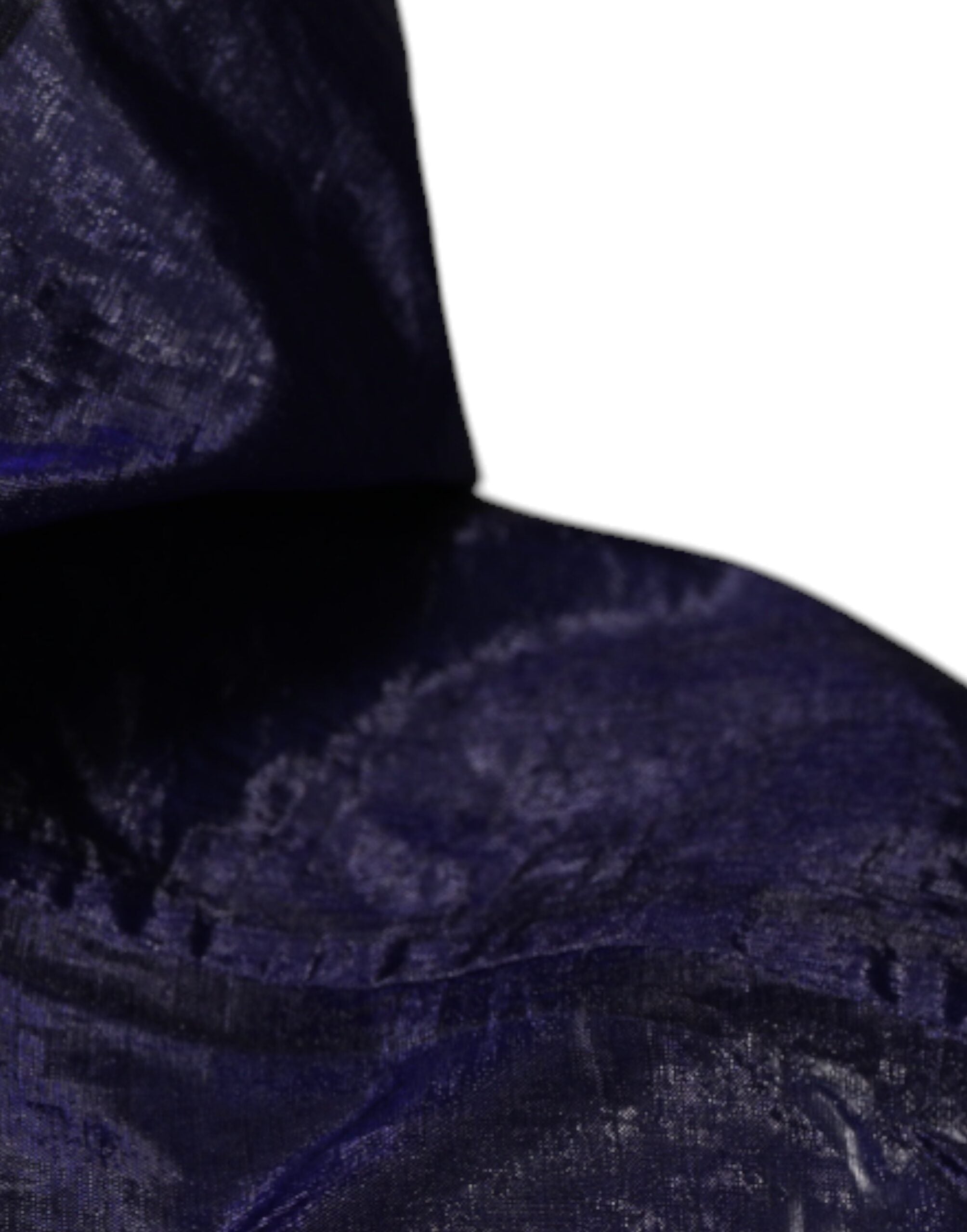 Dolce & Gabbana Dunkelblau Baumwolle mit Kapuze Männer Regenmantel Jacke