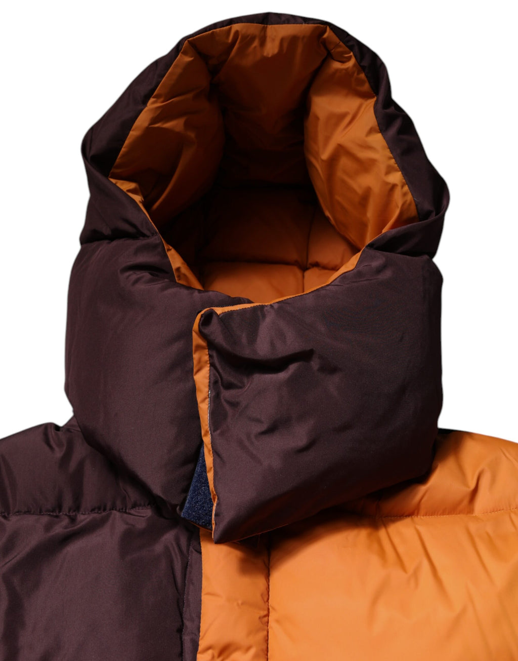 Dolce & Gabbana Multicolor gesteppte Kapuzen-Pufferjacke