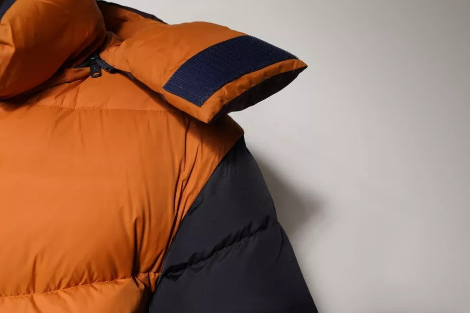 Dolce & Gabbana Multicolor gesteppte Kapuzen-Pufferjacke