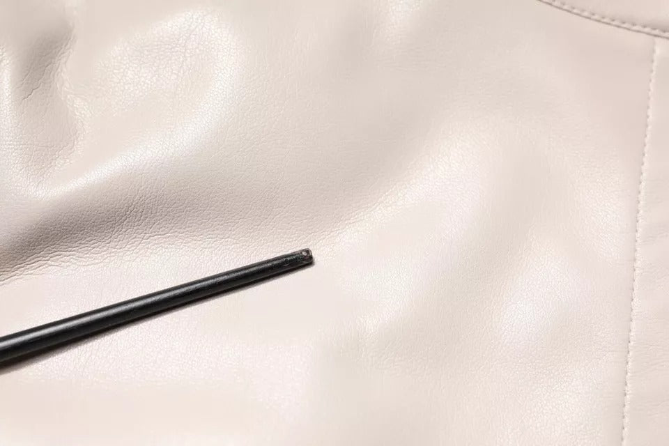 MSGM Beige Voller Reißverschluss mit Kapuze Lange Ärmel Freizeitmantel Jacke