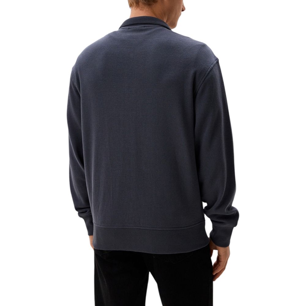 Calvin Klein Jeans Graue Strickjacke aus recycelter Baumwolle
