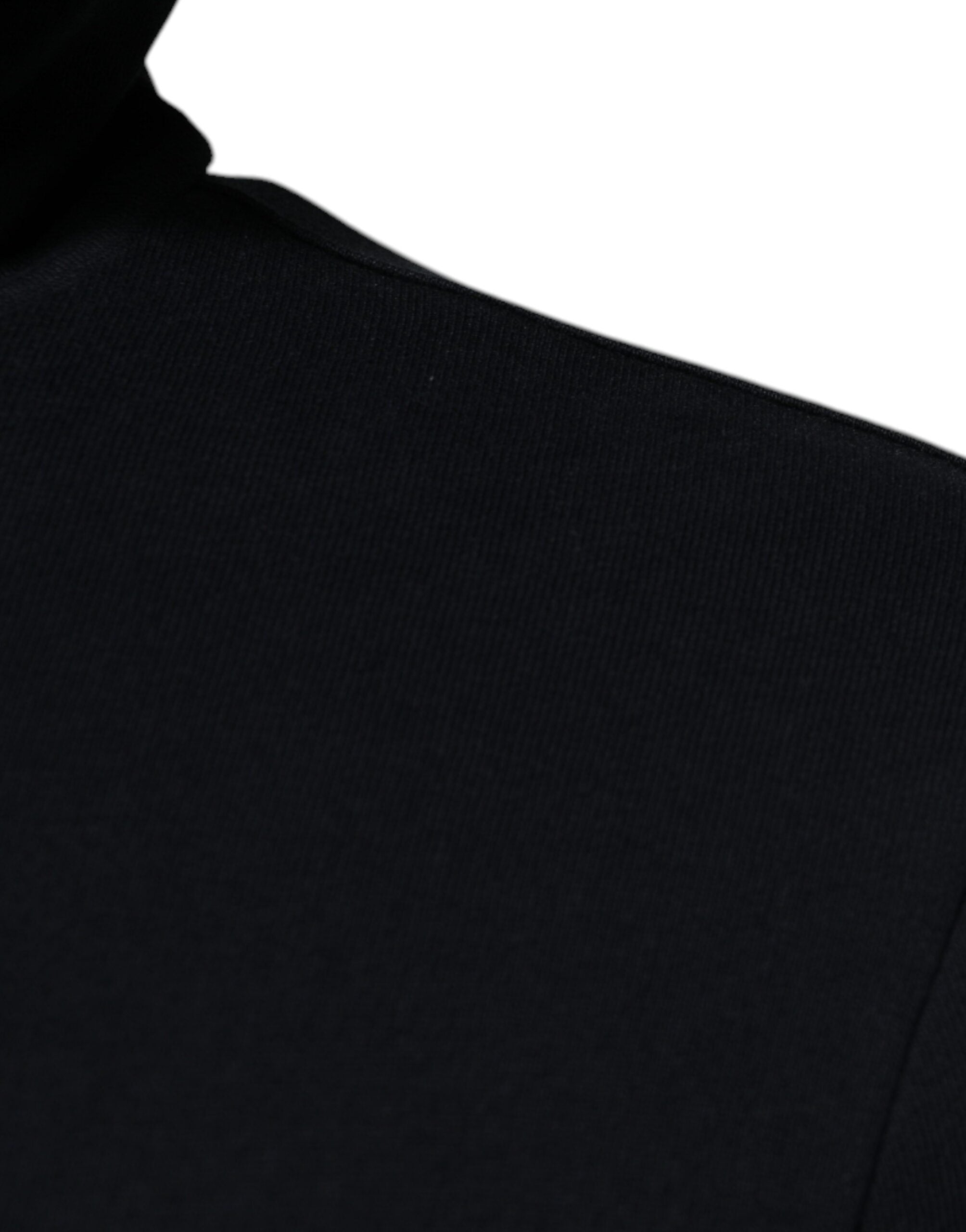 Dolce & Gabbana Blaues Logo Sweatshirt mit Kapuze und Reißverschluss Pullover