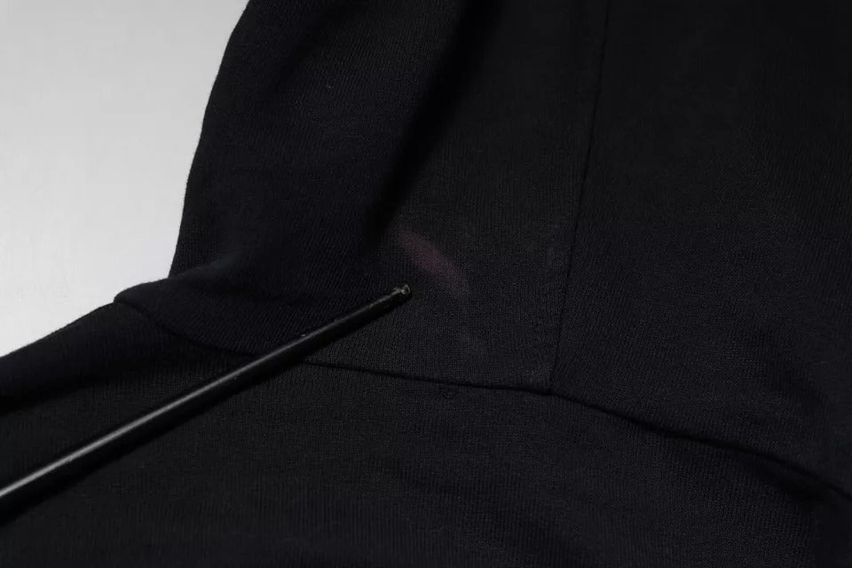 Dolce & Gabbana Blaues Logo Sweatshirt mit Kapuze und Reißverschluss Pullover