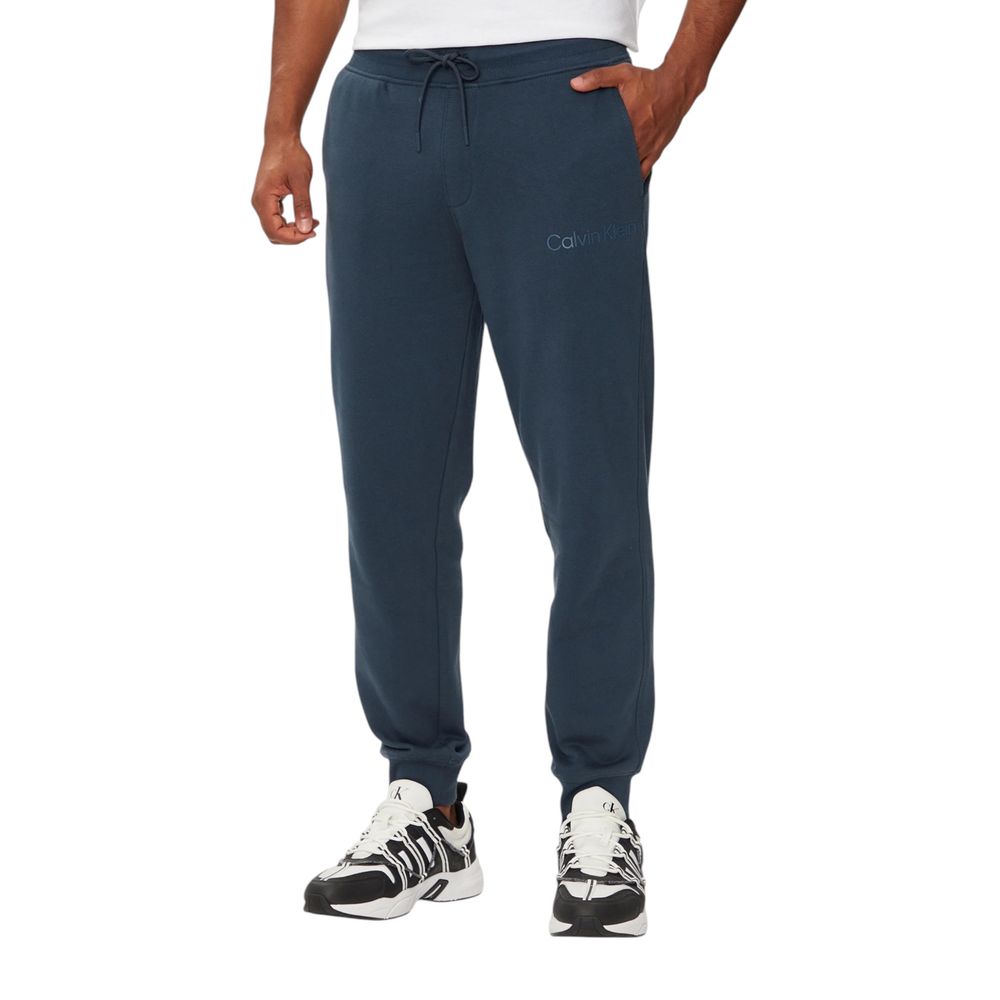 Calvin Klein Jeans Blaue Baumwoll-Jogger Workout-Hose