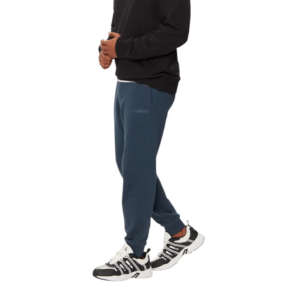 Calvin Klein Jeans Blaue Baumwoll-Jogger Workout-Hose