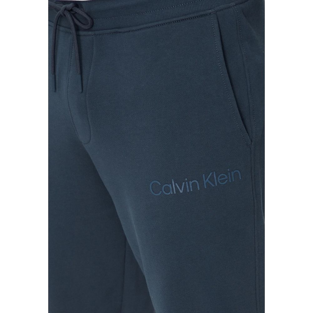 Calvin Klein Jeans Blaue Baumwoll-Jogger Workout-Hose
